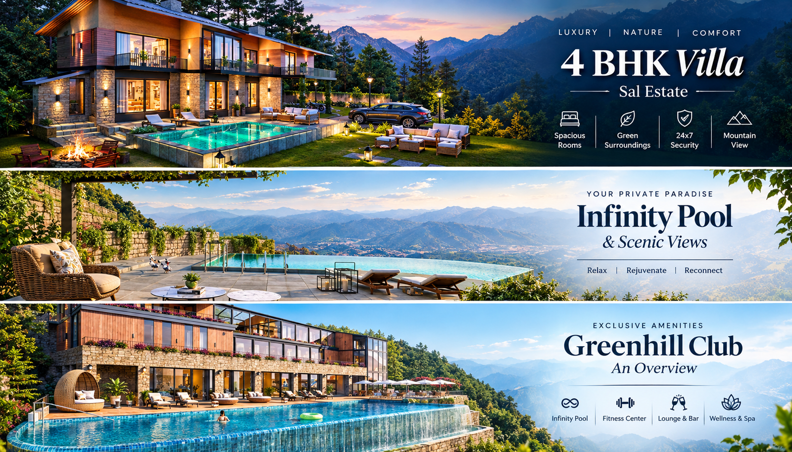 Greenhill Club exclusive amenities at Eldeco Terra Grande, Sirmaur