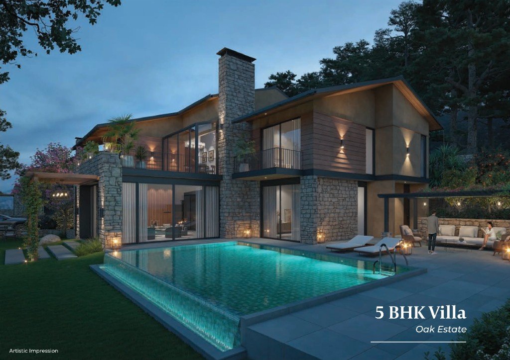 Artistic impression of Oak Estate 5 BHK villa