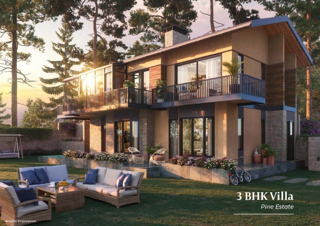 Artistic impression of Pine Estate 3 BHK villa